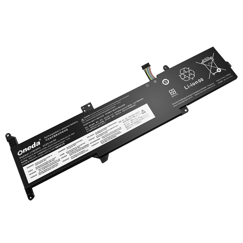 Oneda 适配于联想 Lenovo L19D3PF5 系列 L19L3PF5 笔记本电池 [锂聚合物电池3芯4050mAh/45Wh] 