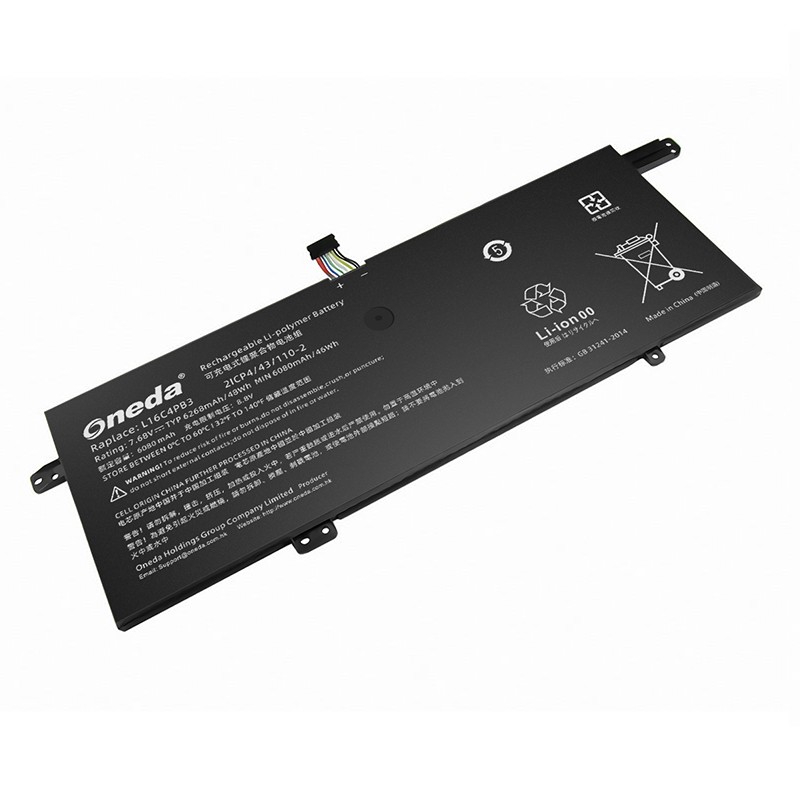 Oneda 适配于联想Lenovo L16C4PB3 系列 L16L4PB3 笔记本电池 [锂聚合物电池4芯6268mAh/48Wh] 