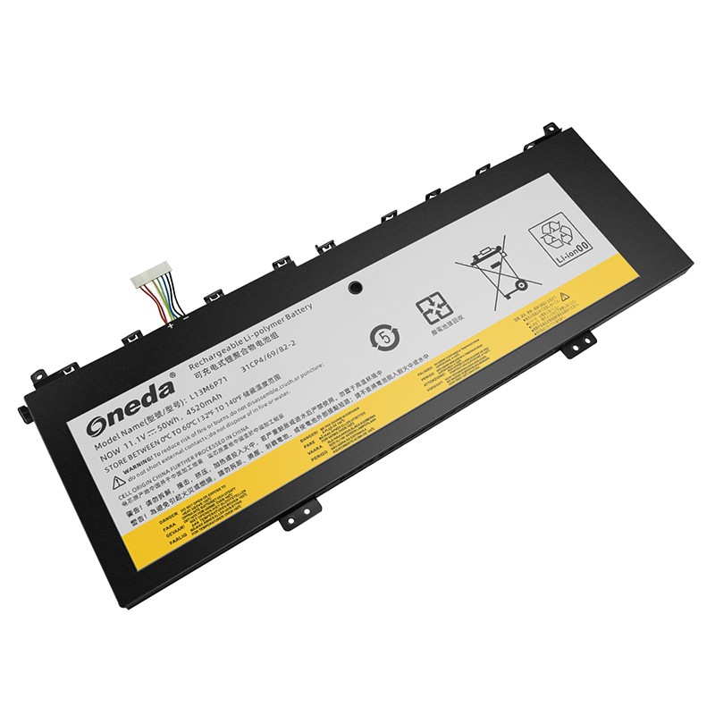 Oneda 适配于联想 Lenovo L13M6P71 系列 L13S6P71 笔记本电池 [锂聚合物电池4芯4520mAh/50Wh] 