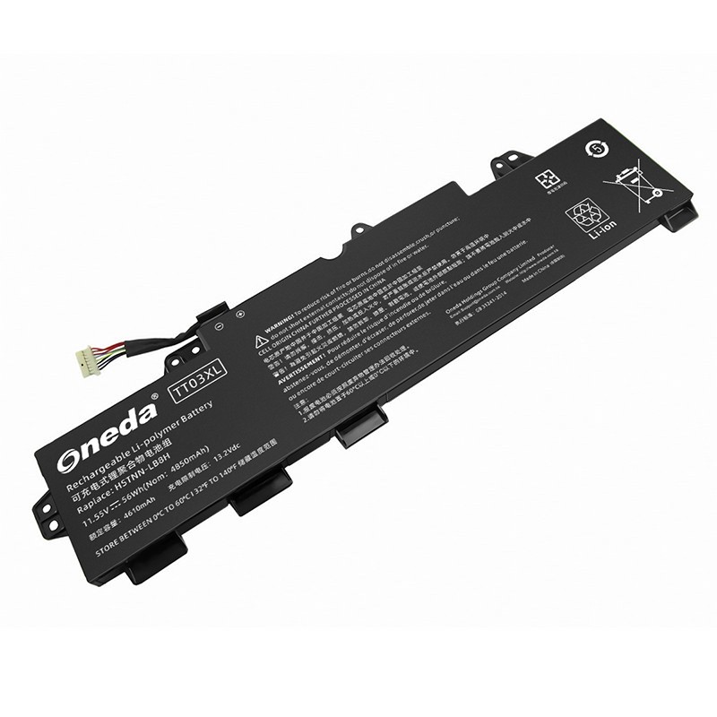 Oneda New Laptop Battery for HP TT03XL Series HSTNN-LB8H [Li-polymer 3-cell 4850mAh / 56Wh] 