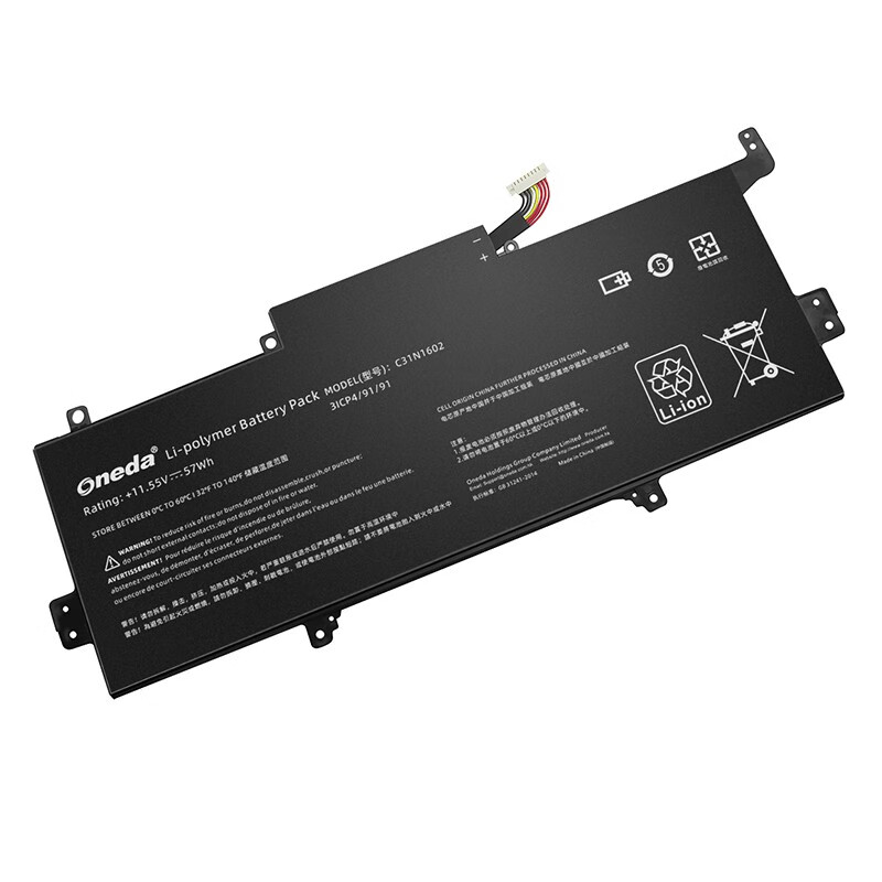 Oneda New Laptop Battery for ASUS C31N1602 Series U3000U [Li-polymer 3-cell 57Wh] 