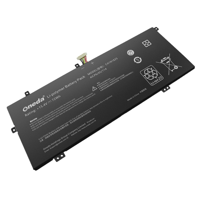 Oneda New Laptop Battery for ASUS C41N1825 Series a豆笔记本14 2020增强版 [Li-polymer 4-cell 72Wh] 