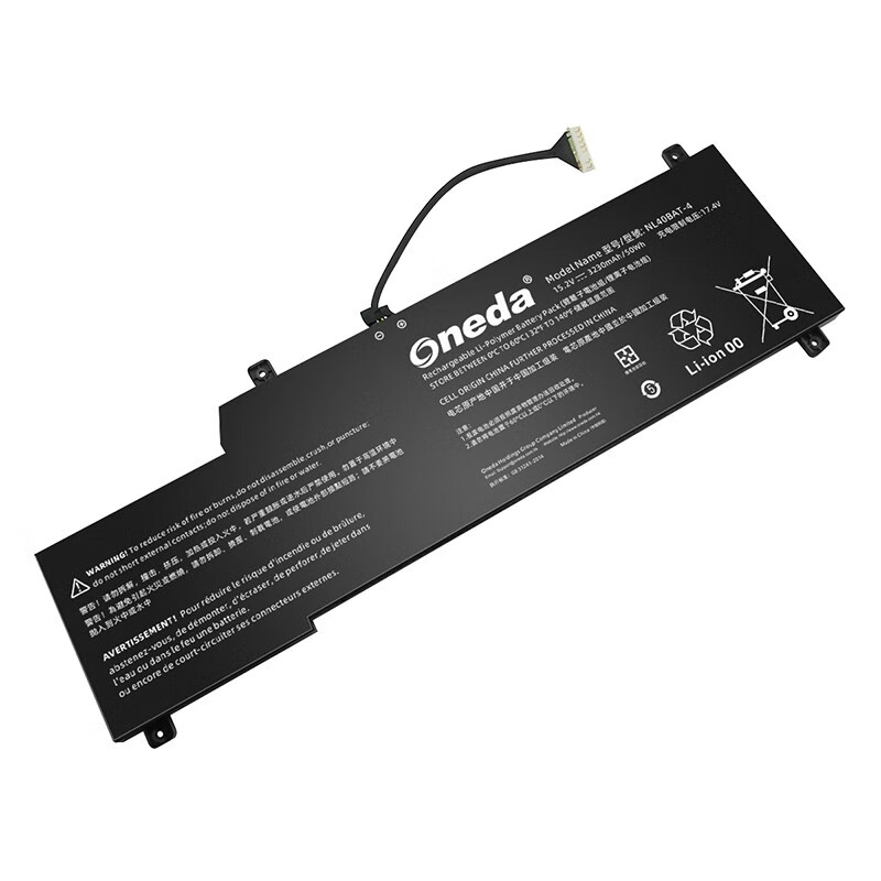 Oneda New Laptop Battery for MACHENIKE NL40BAT-4 Series 创物者Machcreator-A [Li-polymer 4-cell 3230mAh/50Wh] 