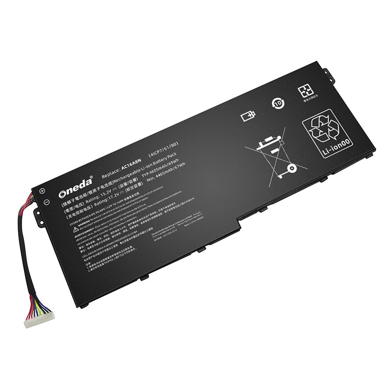 Oneda New Laptop Battery for Acer AC16A8N Series 暗影骑士3 Pro [Li-polymer 4-cell 4605mAh/69Wh] 