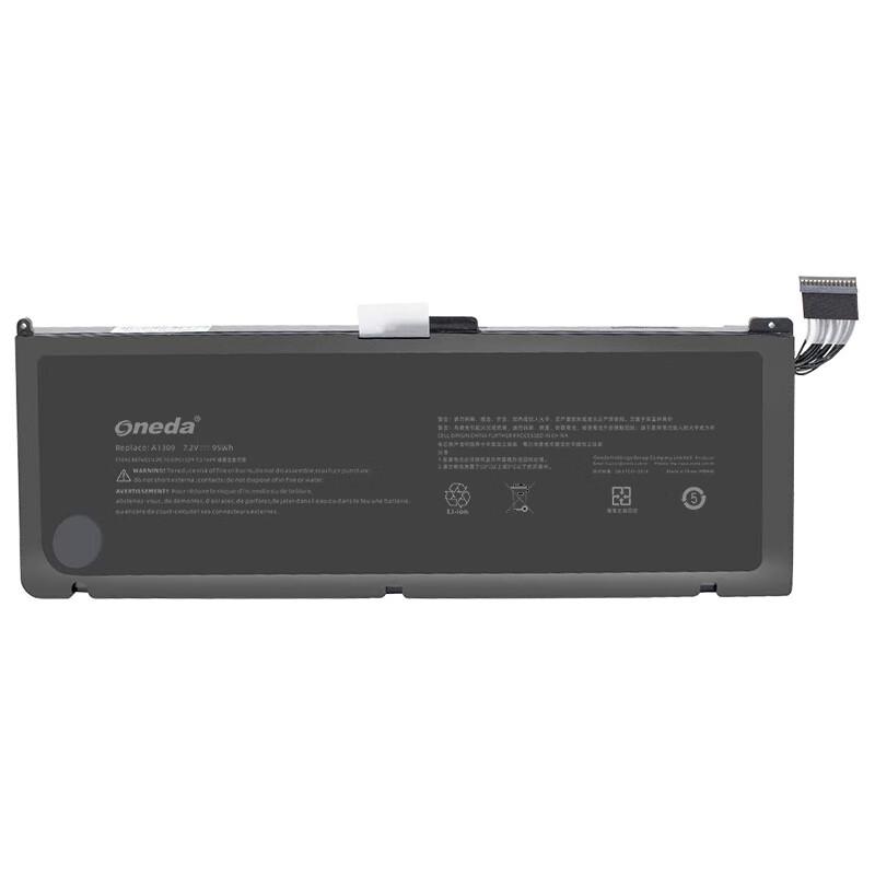 Oneda New Laptop Battery for Apple A1309 Series MacBook Pro A1297 2009-2010年款（不能适用于2011年款 [Li-polymer 8-cell 95Wh/13000mAh] 