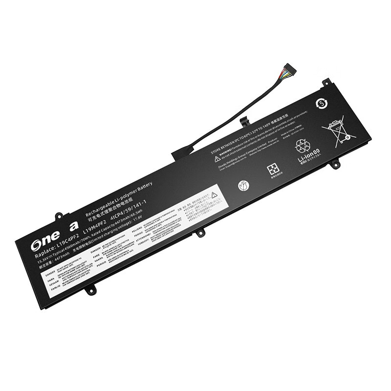 Oneda 适配于联想 Lenovo L19C4PF2 系列 L19M4PF2 笔记本电池 [锂聚合物电池4芯4560mAh/70Wh] 