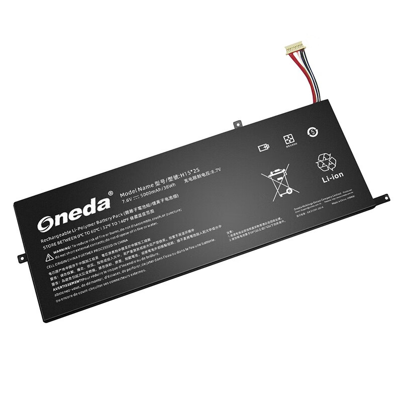 Oneda 适配于H15*2S 系列 436981G*2P 笔记本电池 [锂聚合物电池2芯5000mAh/38Wh] 