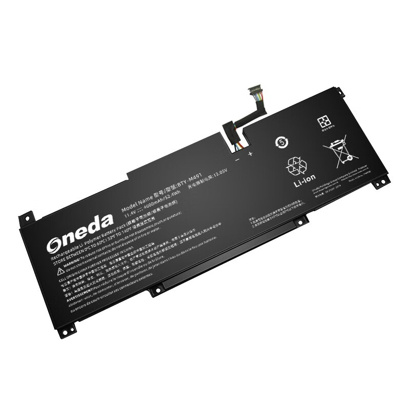 Oneda New Laptop Battery for MS BTY-M491 Series MS-1562 [Li-polymer 4-cell 4600mAh/52.4Wh] 