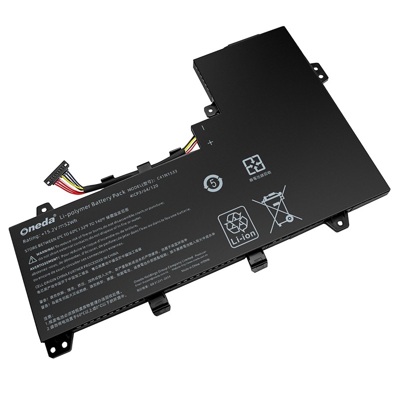 Oneda New Laptop Battery for ASUS C41N1533 Series UX560U [Li-polymer 4-cell 62Wh/4120mAh] 