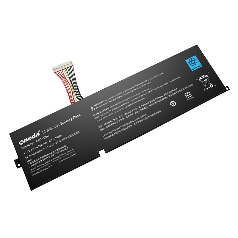 Oneda New Laptop Battery for Razer GMS-C60 Series Blade R2 17.3 [Li-polymer 3-cell 5440mAh/60.384Wh] 