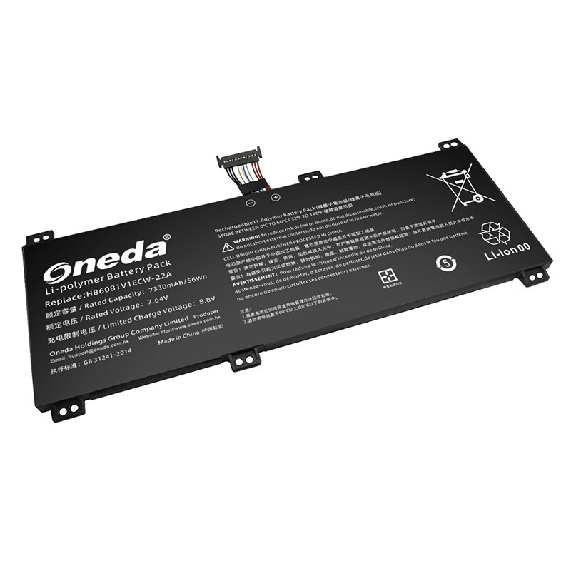 Oneda New Laptop Battery for HUAWEI HB6081V1ECW-22A Series HB6081V1ECW -22B [Li-polymer 2-cell 7330mAh/56Wh] 