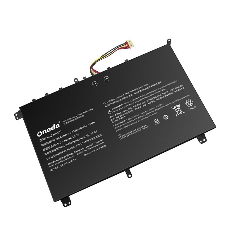 Oneda New Laptop Battery for W15 Series W15 [Li-polymer 4-cell 4550mAh/69.16Wh] 