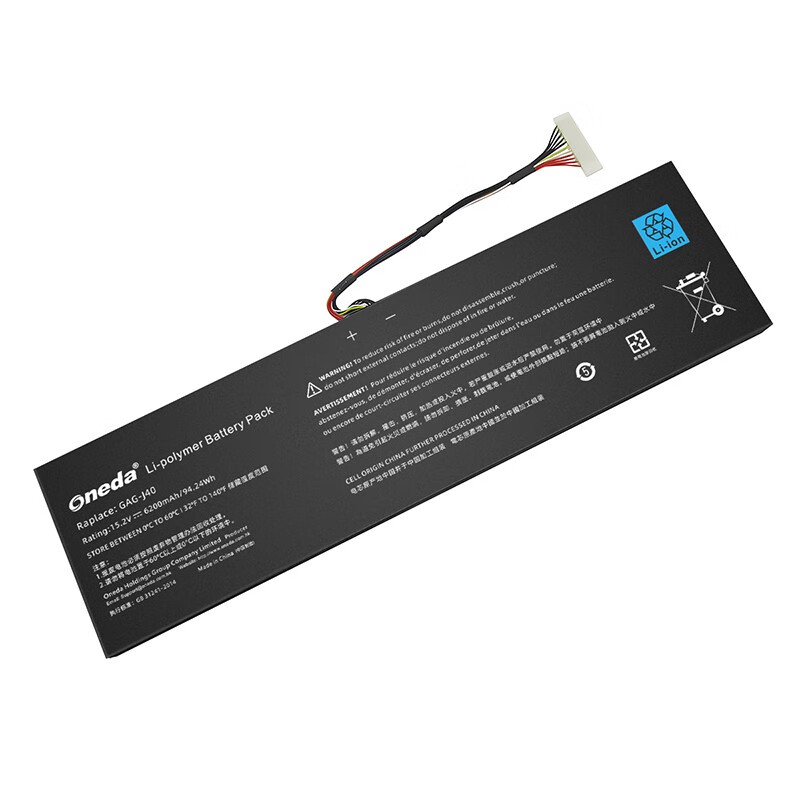 Oneda New Laptop Battery for GIGABYTE GAG-J40 Series AORUS 15G [Li-polymer 4-cell 6200mAh/94.24Wh] 