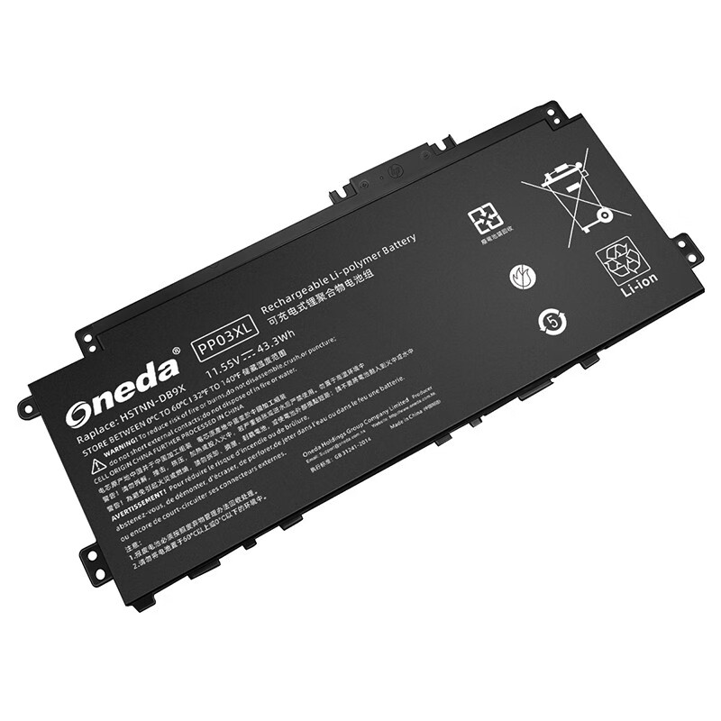 Oneda New Laptop Battery for HP PP03XL Series HSTNN-DB9X [Li-polymer 3-cell 43.3Wh] 