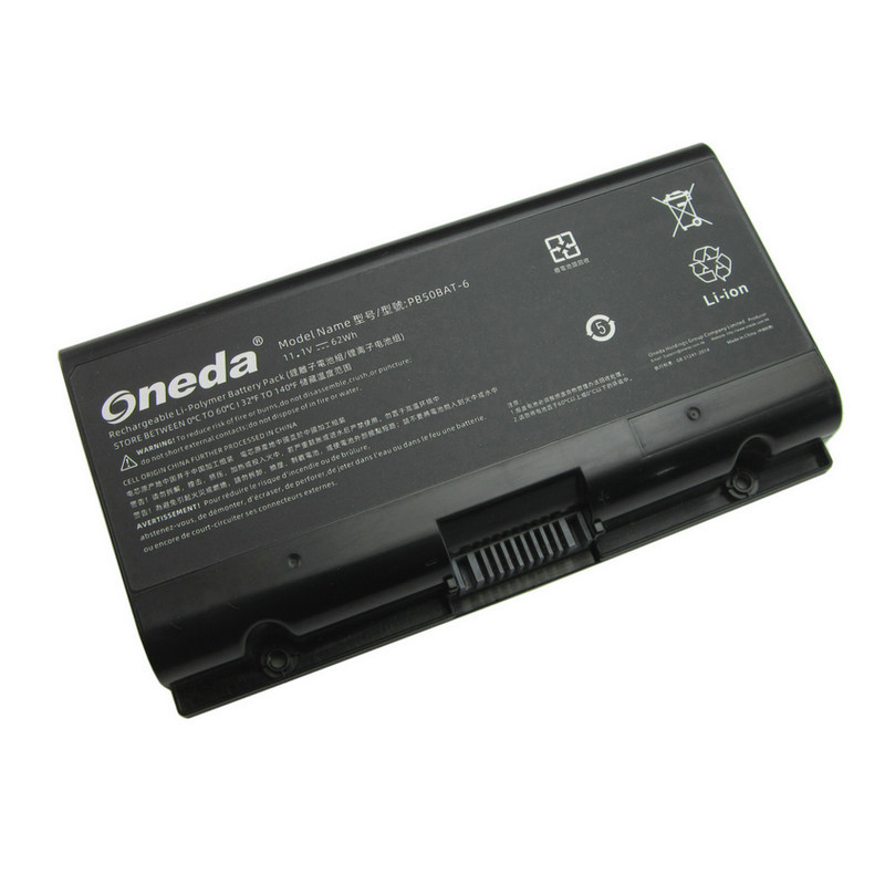 Oneda New Laptop hasse PB50BAT-6 Series PB50 [Li-ion 6-cell 62Wh] 