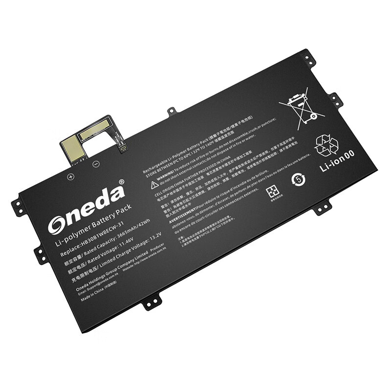 Oneda New Laptop Battery for HUAWEI HB30B1W8ECW-31 Series  EUL-W19 [Li-polymer 3-cell 3665mAh/42Wh] 