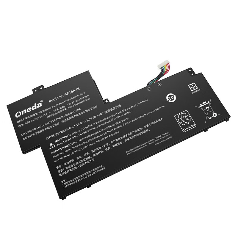 Oneda New Laptop Battery for Acer AP16A4K Series  N16Q9 [Li-polymer 3-cell 3770mAh/42Wh] 