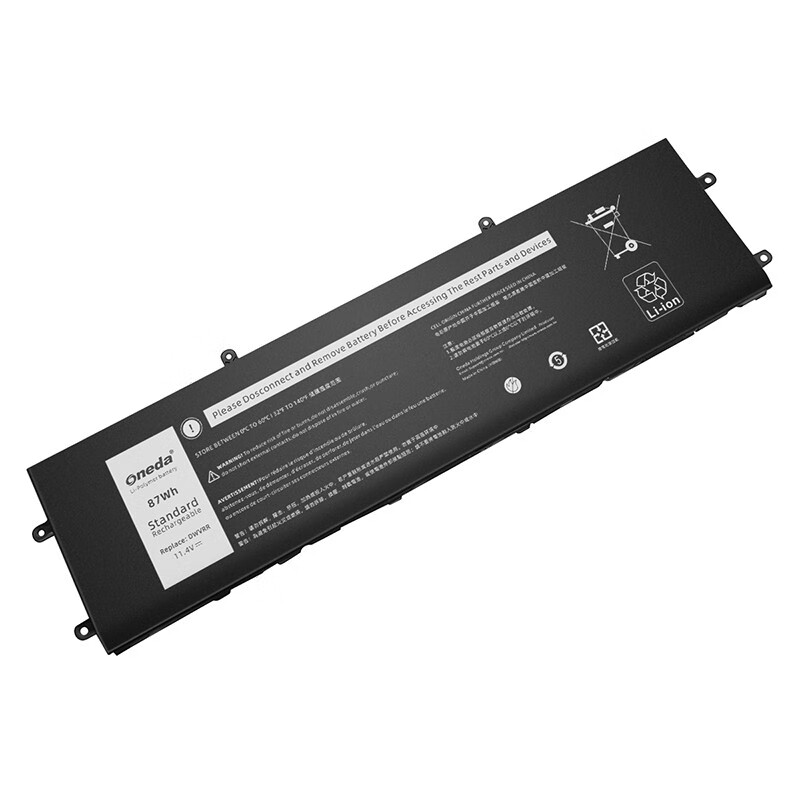 Oneda 适配于 戴尔 Dell DWVRR系列 Alienware X15 R1 笔记本电池 [锂聚合物电池6芯87Wh] 