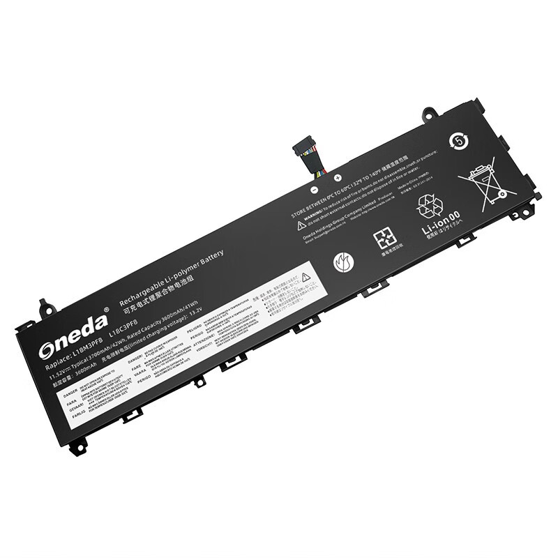 Oneda New Laptop Battery for Lenovo L18M3PFB Series  L18C3PF8 [Li-polymer 3-cell 3700mAh/42Wh] 
