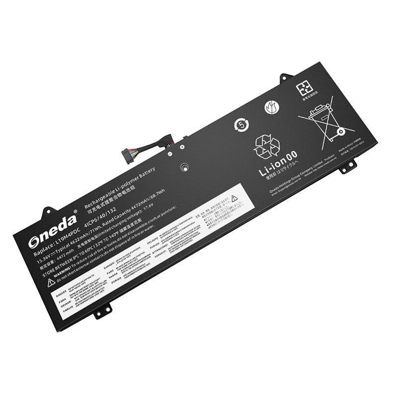 Oneda New Laptop Battery for Lenovo L19M4PDC Series  L19C4PDC [Li-polymer 4-cell 4622mAh/71Wh] 