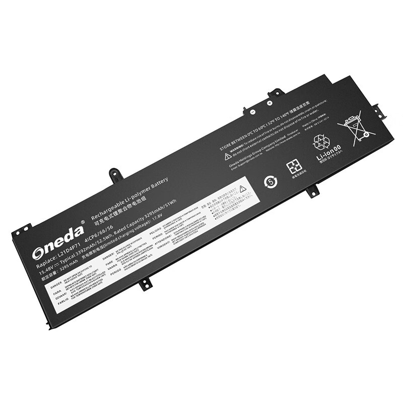 Oneda New Laptop Battery for ThinkBook L21D4P71 Series  L21M4P71 [Li-polymer 4-cell 3392mAh/52.5Wh] 