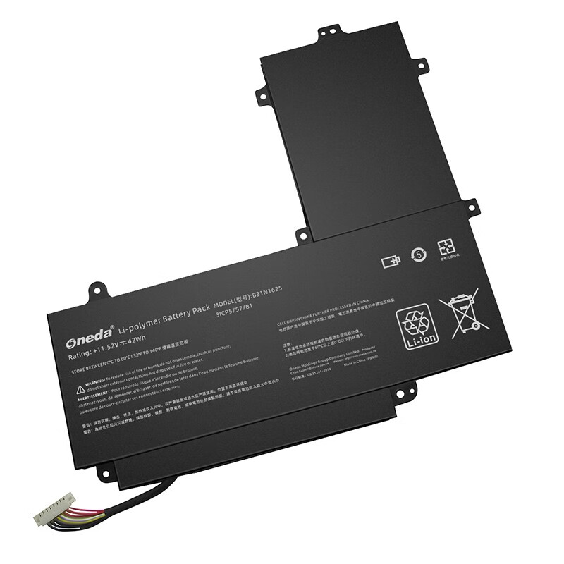 Oneda New Laptop Battery for ASUS B31N1625 Series  TP203NAH [Li-polymer 3-cell 42Wh] 