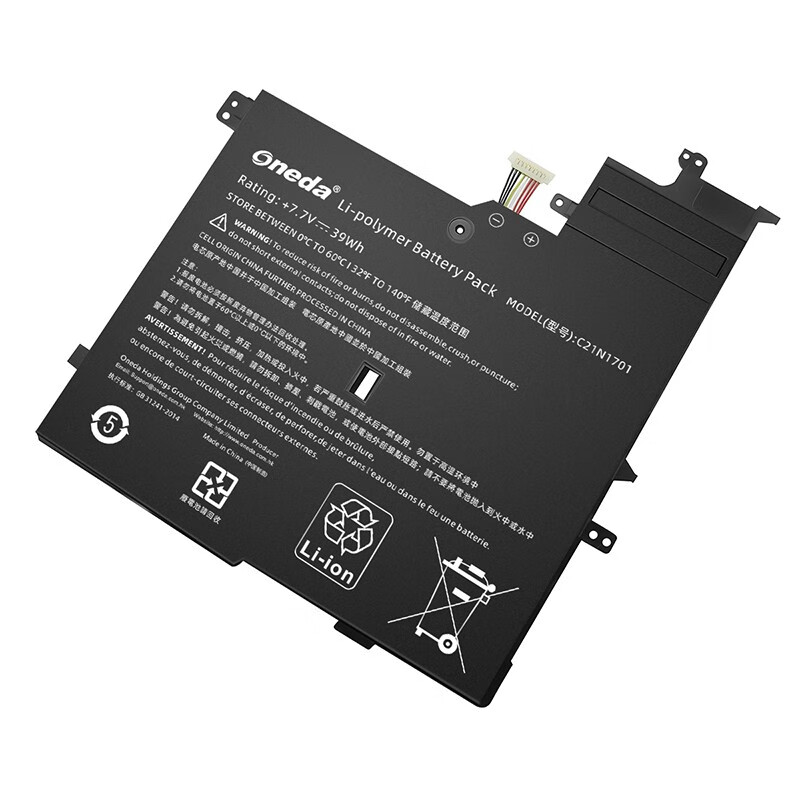 Oneda New Laptop Battery for ASUS C21N1701 Series  S406U [Li-polymer 2-cell 39Wh] 