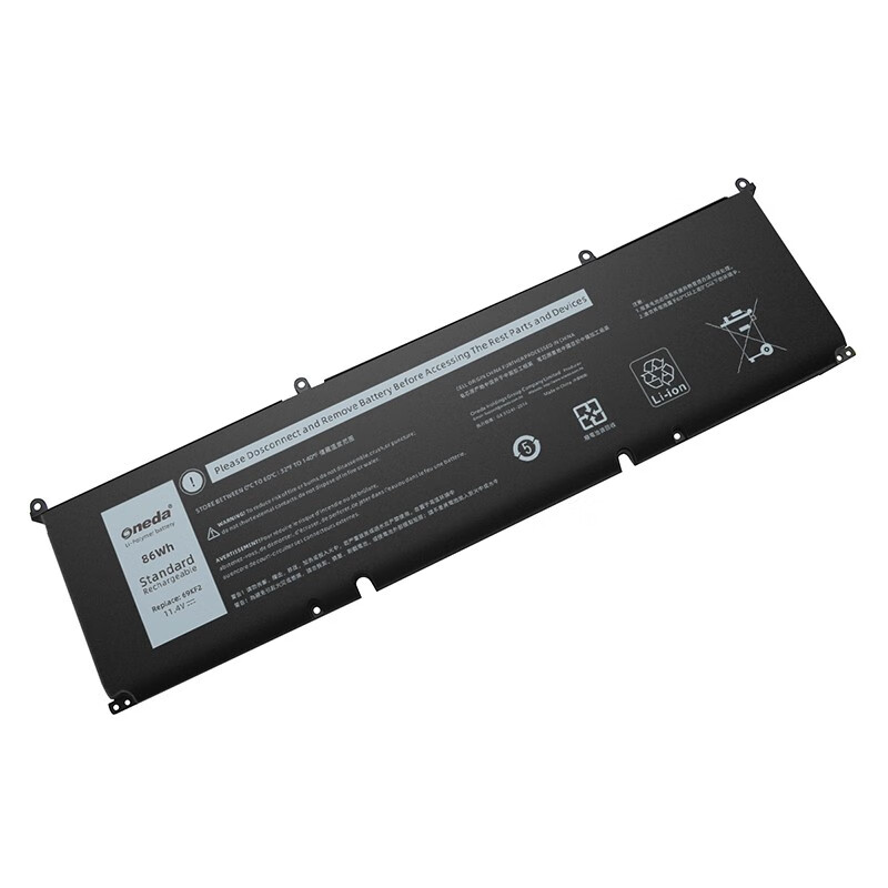 Oneda New Laptop Battery for Dell 69KF2 Series P91F [Li-polymer 6-cell 86Wh] 