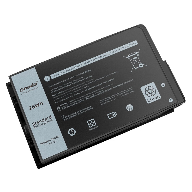 Oneda New Laptop Battery for Dell 7XNTR Series  Latitude 12 7202 [Li-polymer 2-cell 26Wh] 