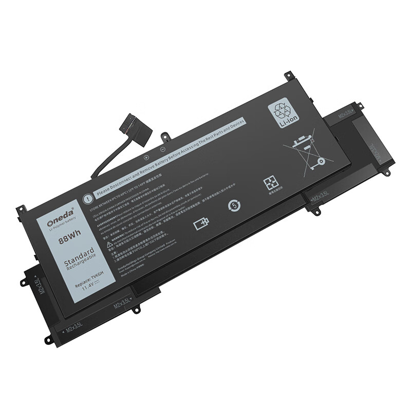 Oneda New Laptop Battery for Dell TVKGH Series  Latitude 9510 [Li-polymer 6-cell 88Wh] 